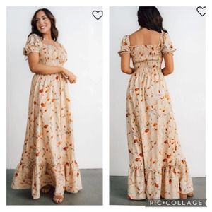 Baltic Born Capri Smocked Maxi Dress Size Medium
